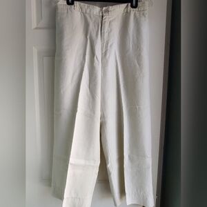 GAP Cream Linen Pants